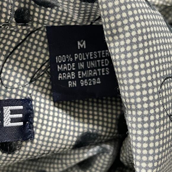 Box Office Island Shirt Mens Size M Green Yellow All Over Print Short Sleeves - Picture 7 of 7